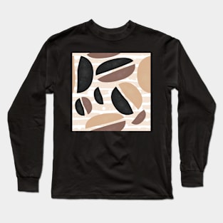 Terracotta Abstract Long Sleeve T-Shirt